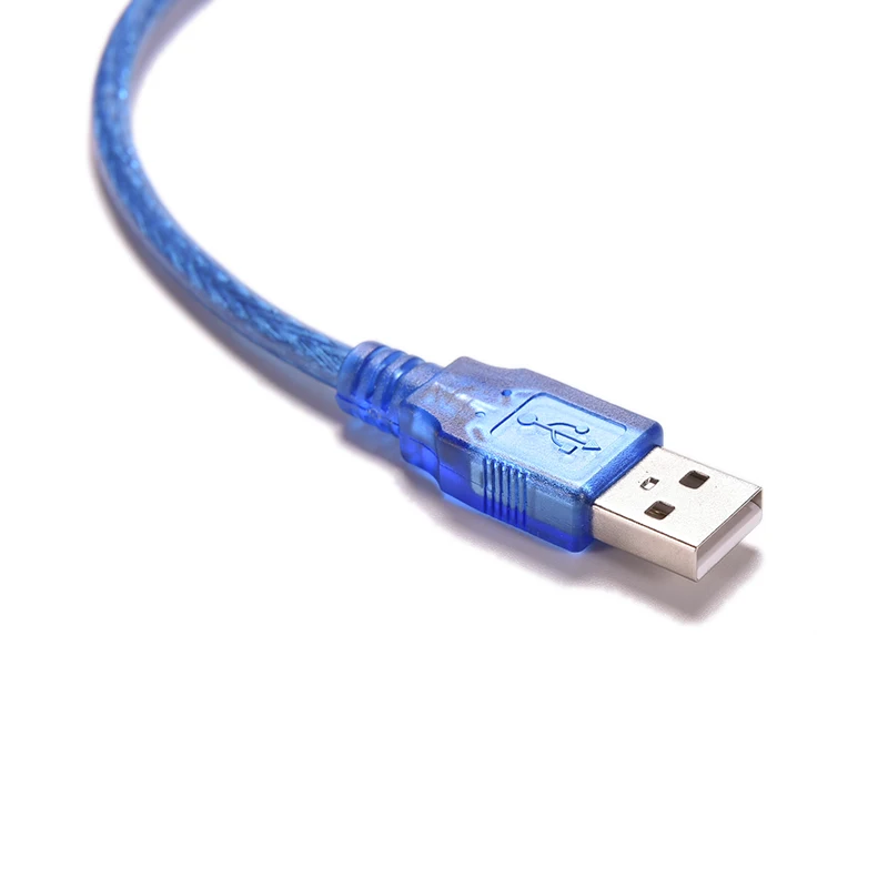 Синий 30 см USB 2 0 кабель для принтера типа А папа к Type B Мужской двойное