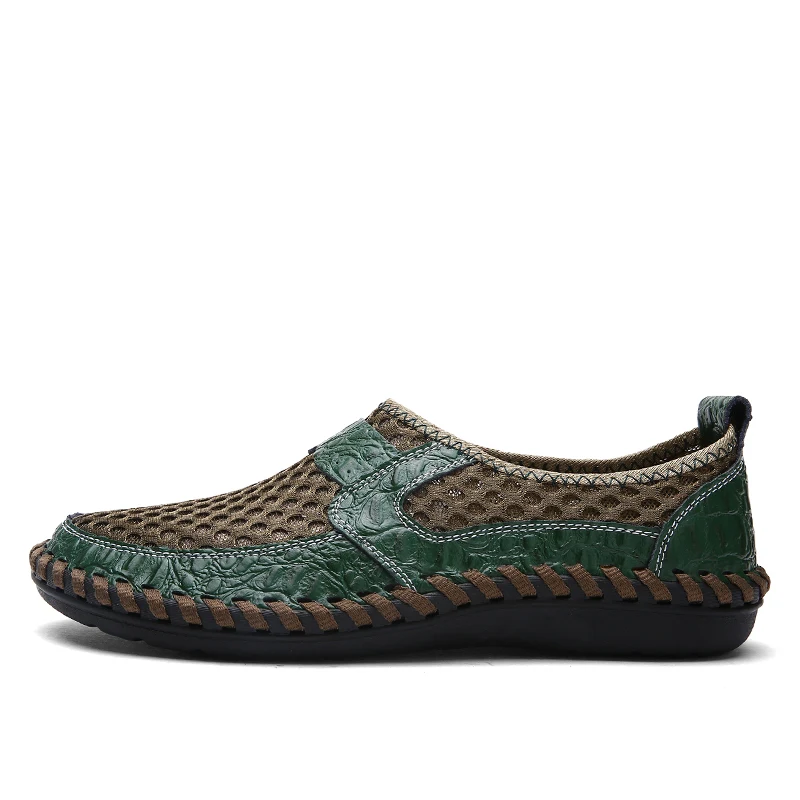 2022 Summer Footwear Men Casual Shoes Fashion Soft Male Outdoor No Slip on Sneakers Coslony Breathable Hollowed Out Mesh Shoes