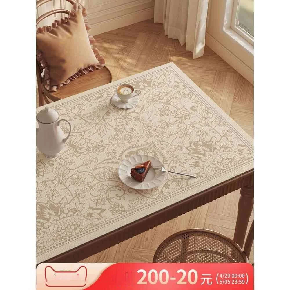American Rectangular Table Mat Waterproof and Oil-Proof Disposable Insulated Dining Coffee Tablecloth Home Li...