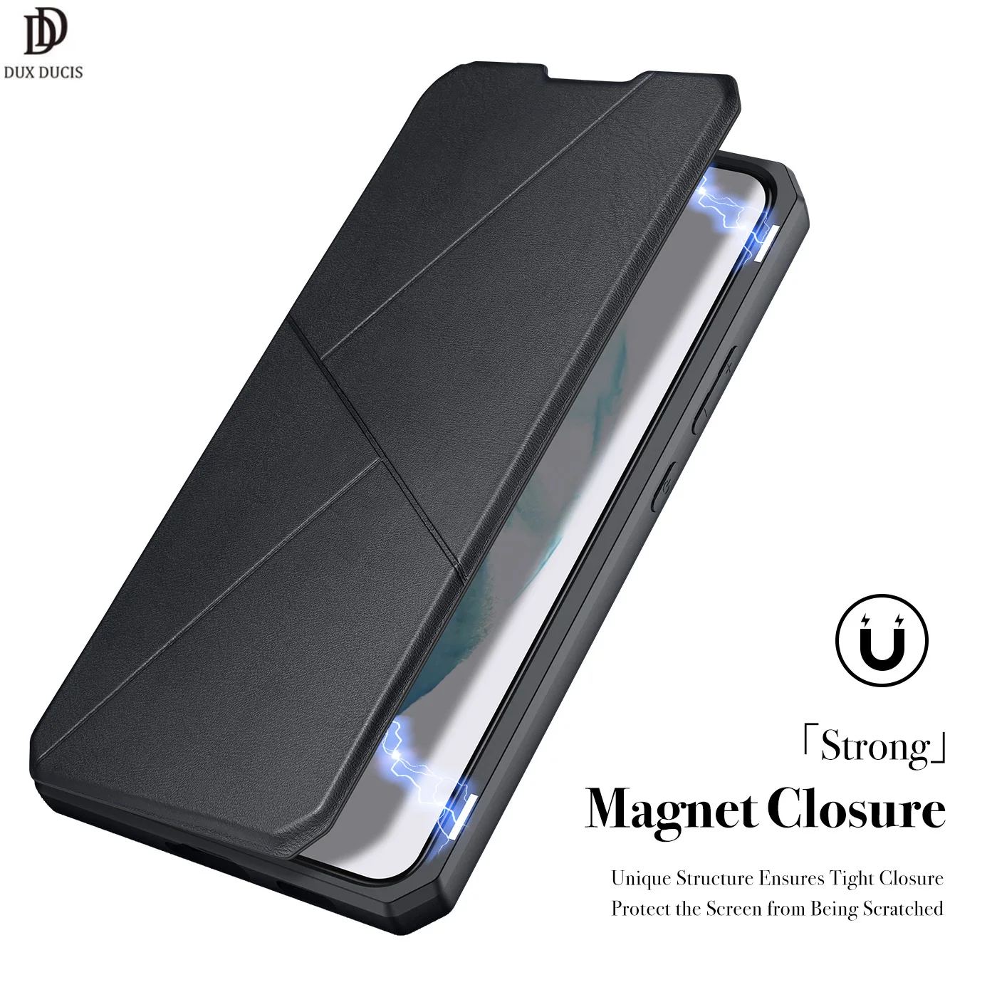 

Flip Cover 360° Real Full Protection Luxury Leather Wallet Cover For Samsung Galaxy S22Ultra Case Magnetic Closure Skin X Series