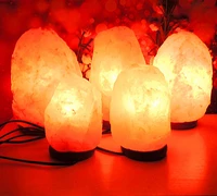 7 colors salt lamp sunset lamp for health salt night light table lamp for interior himalayan salt lamp light bedside lighting