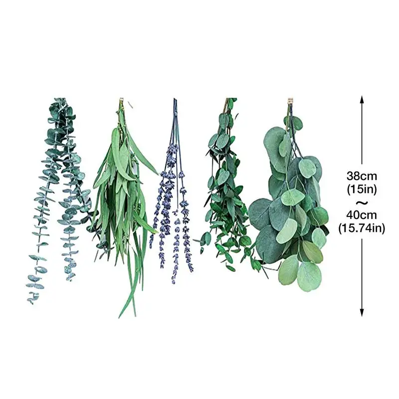 

Eucalyptus Stems 25 PCS Real Eucalyptus Leaves Green Fake Plant Natural Fresh Eucalyptus Stems Shower Bundle Plant Branches
