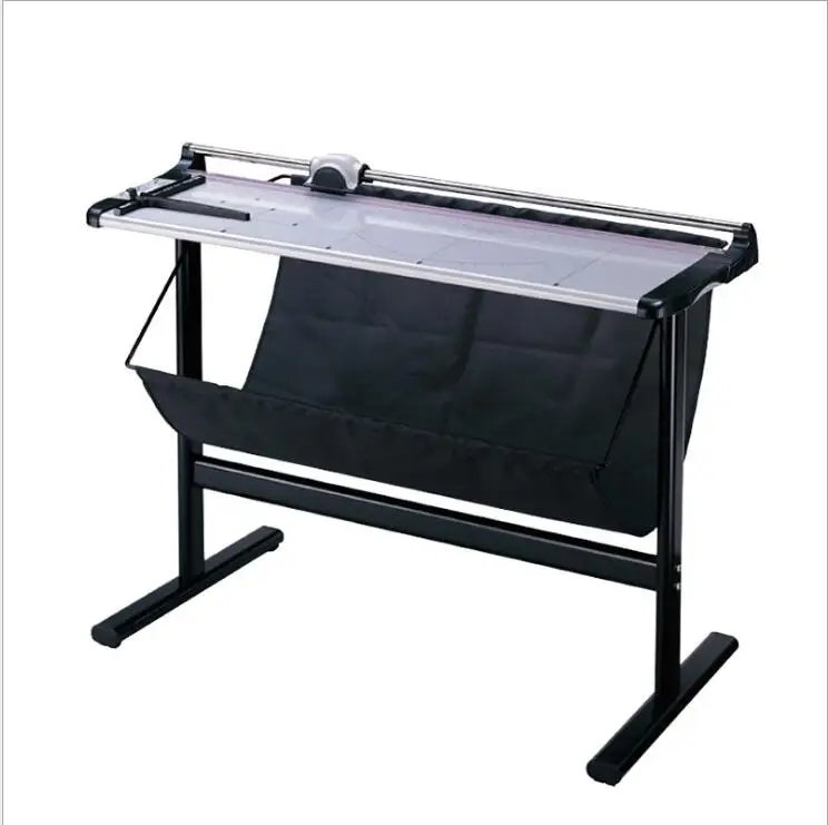 

manual type A0 size rotary knife paper trimmer with stand and basket