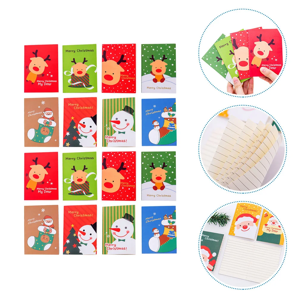 

Christmas Notebook Notepad Memo Notebooks Pad Minikids Notepads Writing Note Travel Steno Pocket Small Party Daily Snowman