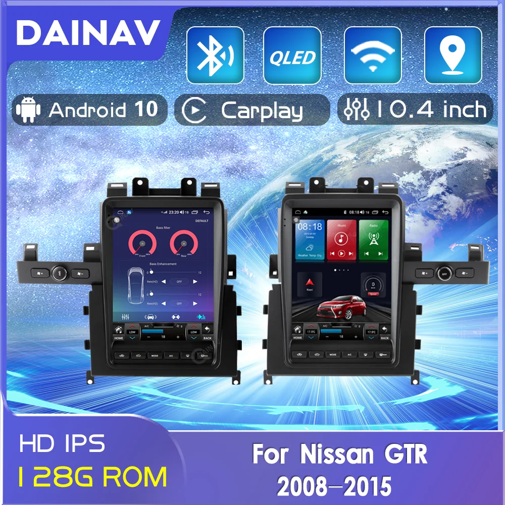 

Автомагнитола 2din, Android, стерео для Nissan GTR 2008-2015 RHD, автомобильный GPS-навигатор, мультимедийный видеоплеер, магнитофон, Авторадио