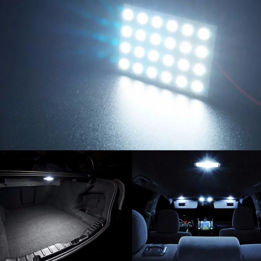 

12V LED LIGHT 24SMD 4W Car Interior Panel Light Dome Lamp Bul White Light