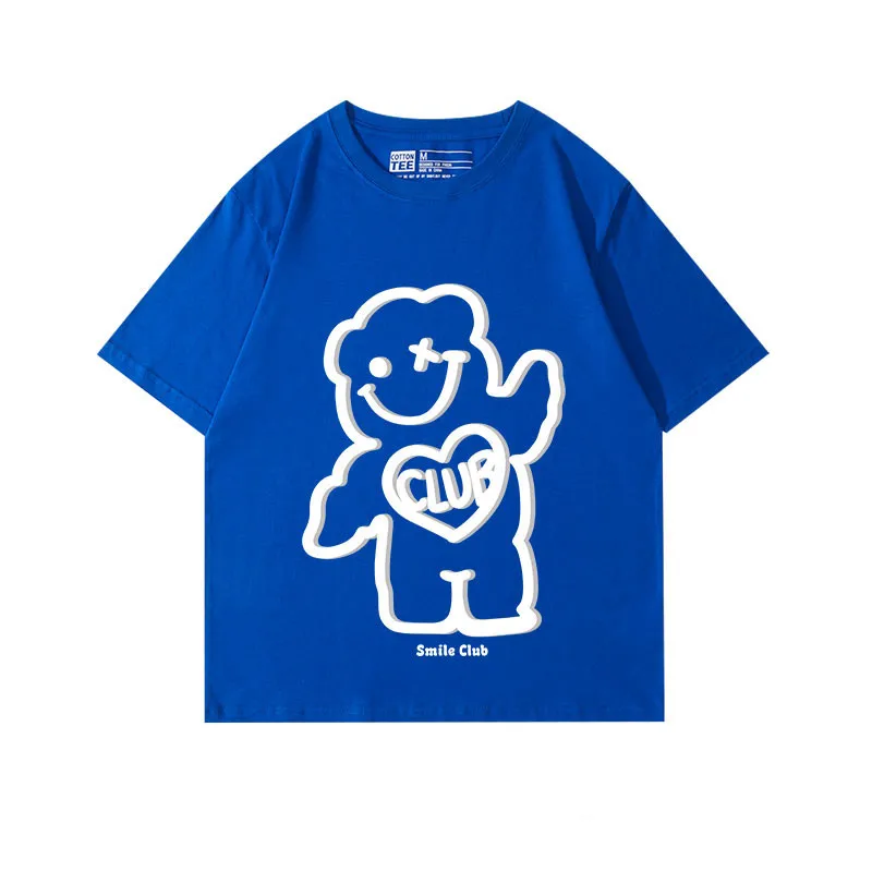 

Men's Cotton T-shirt Harajuku Fashion Hooded Hip Hop Anime Streetwear Y2k Retro Kanye Graphic Shirts Clothing Oversized T-shirts