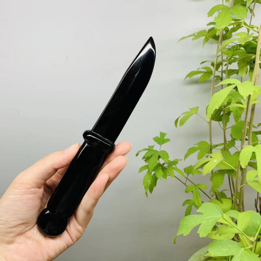 Нож ручной работы из натурального обсидиана