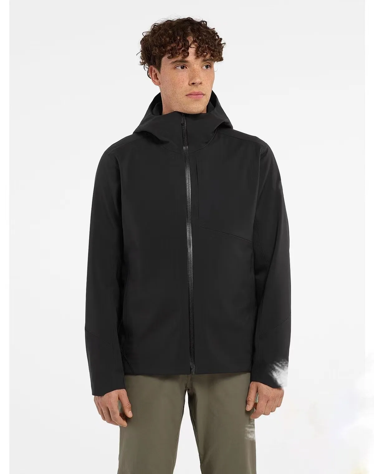 

SAWYER Autumn/Winter Men's thickened composite hooded soft-shell windproof waterproof breathable hardshell outdoor jacket