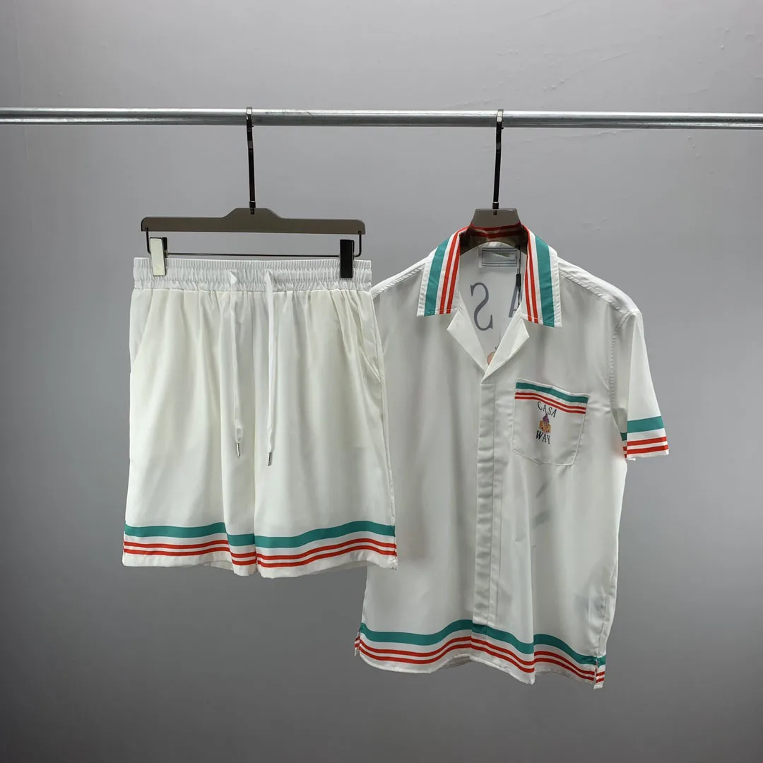 

Summer New Suit 3D Digital Print T-shirt Lapel Shirt Open