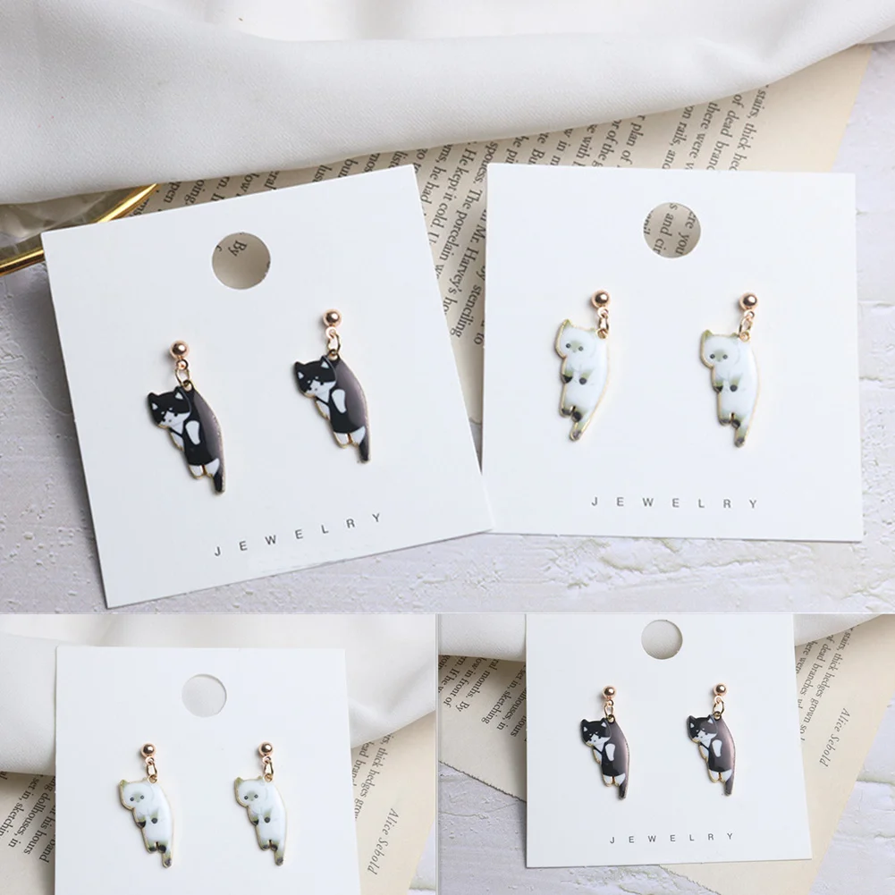 

Cute Kitten Ear Studs Fashion Mini Color Alloy Cat Stud Earrings Female Minimalist Jewelry Accessories Gifts