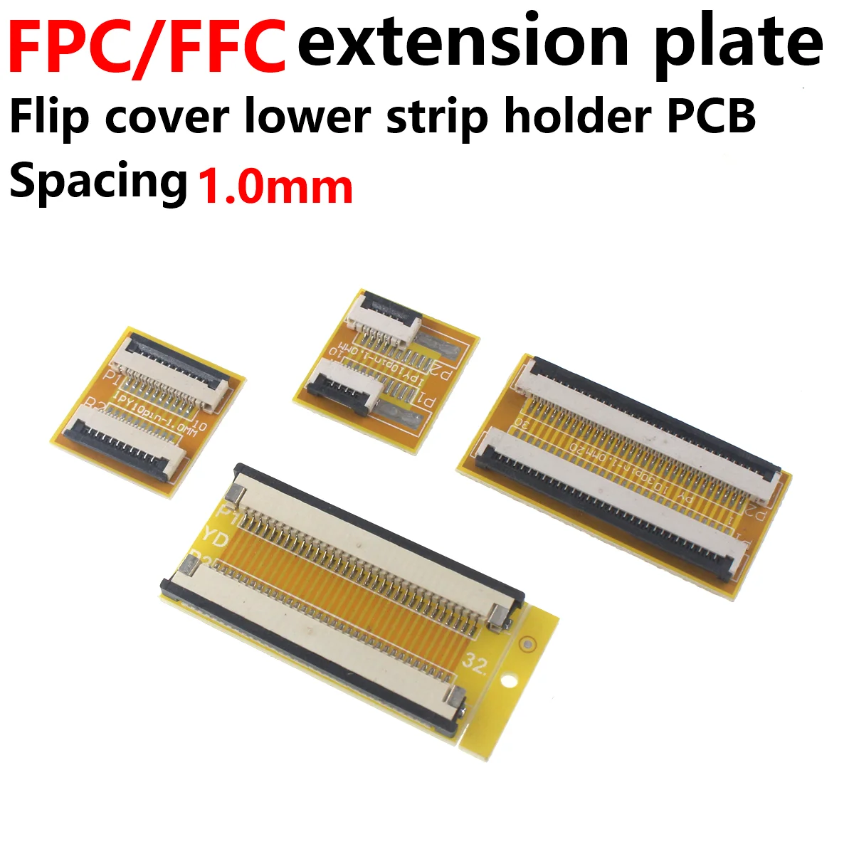 

10/5/2PCS FFC FPC 1.0MM Flexible Flat Lengthen Extension Board Adapter Plate Board PCB 4P 8P 10P 12P 14 P 16P 20P 24P 30P 40P