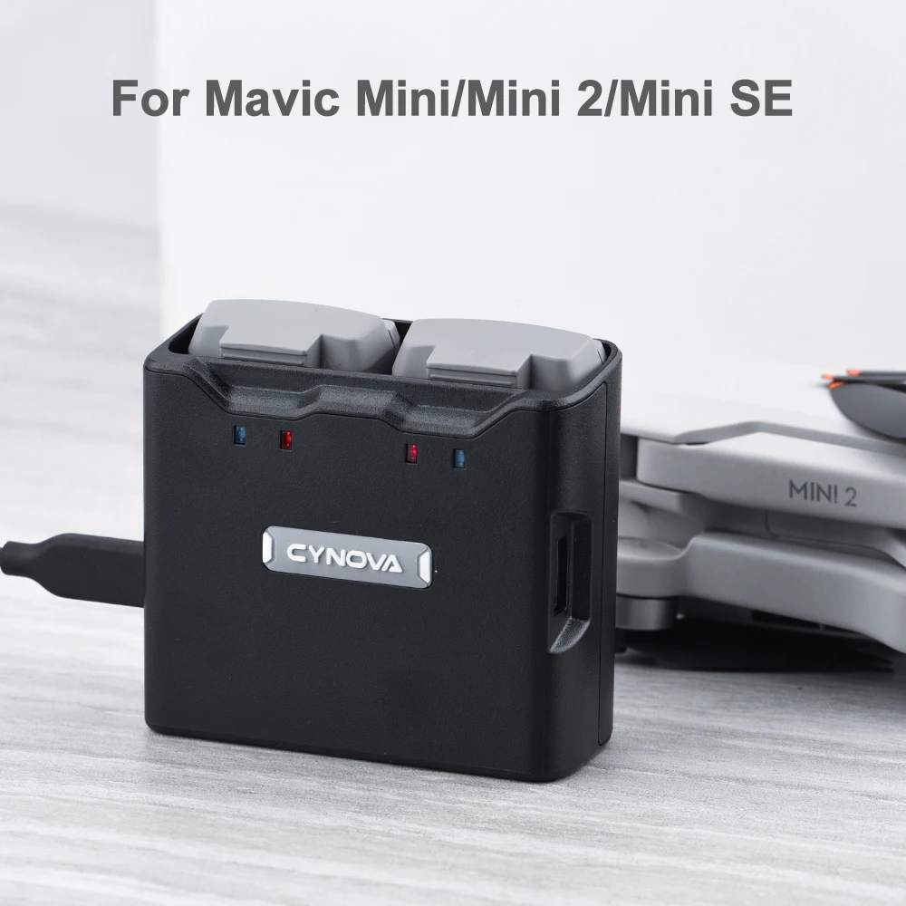 

Зарядный концентратор CYNOVA для DJI Mavic Mini/Mini 2/Mini SE, зарядное устройство для двухсторонних аккумуляторов, быстрая зарядка, аксессуары для Дроно...