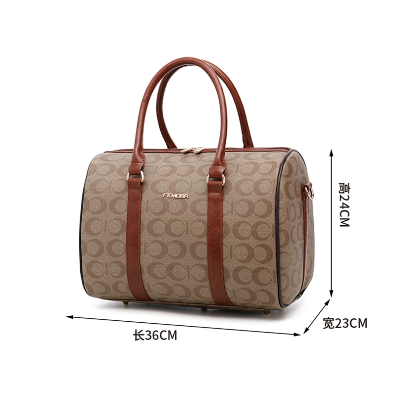 20 Inch Leather luggage set Carry-On travel Suitcase Set With Handbag Men's Luxury Trolley Case Ladies Fashion Rolling Luggage