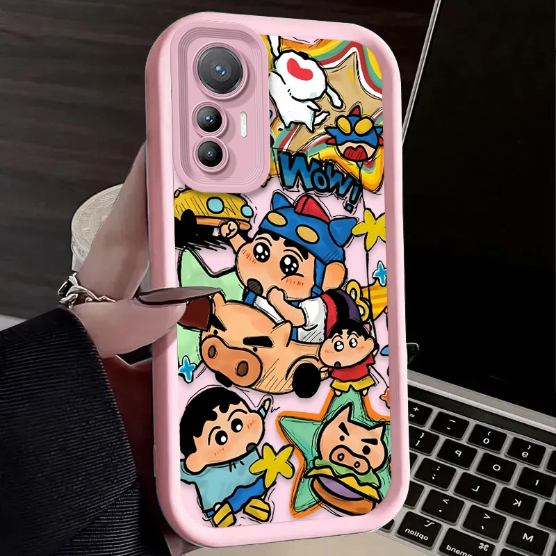 Милый чехол C-Crayon S-ShinChan для Xiaomi Poco X6 X7 F5 F6 X5 X3 NFC F3 M6 Pro 4G Mi 13 12 11 Lite 5G 14 13T 12T 11T 14T Pro Etui (art.: 3920cee0fa6e1) - 3920cee0fa6e1