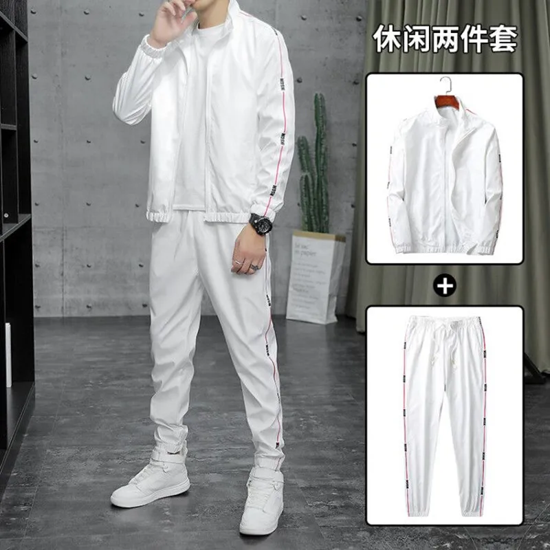 Sports Casual Suit Men's Autumn Clothes Tide Ins Korean Style Loose Long-sleeved Hoodie Handsome Coat Trousers Suit