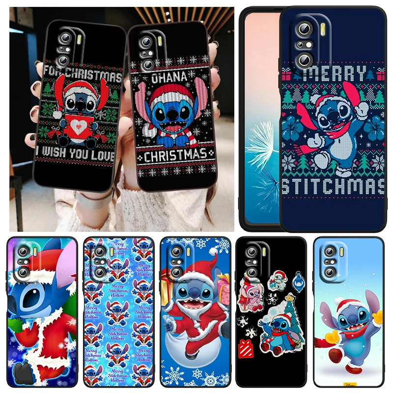 

Christmas Gift Stitch For Xiaomi Redmi K40 Gaming K30 9i 9T 9A 9C 9 8A 8 GO S2 6 6A 5A 5 Pro Prime Capa Black Phone Case