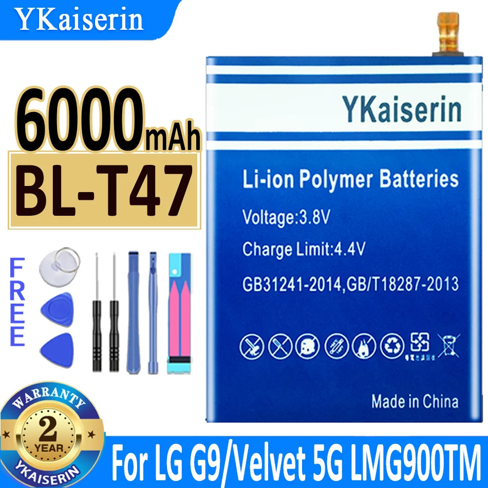 

6000mah YKaiserin Battery For LG BL-T47 Replacement Bateria + Track Code