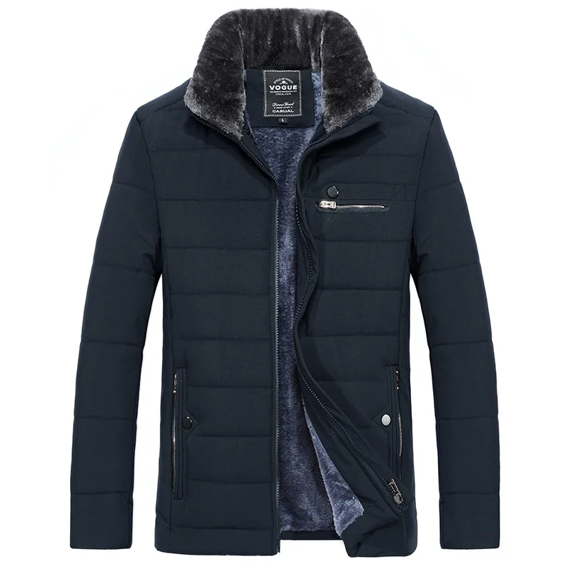 

2021 Men Winter Jacket Parkas High Quality Cotton Padded Wadded Thick Warm Outerwear Casual Coats Men jaquetas masculina