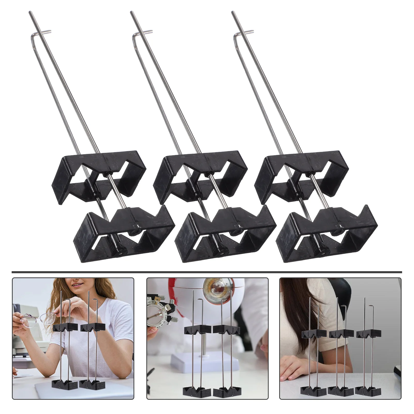 3 шт. пластиковый зажим для окрашивания регулируемая оттенная полка подставка