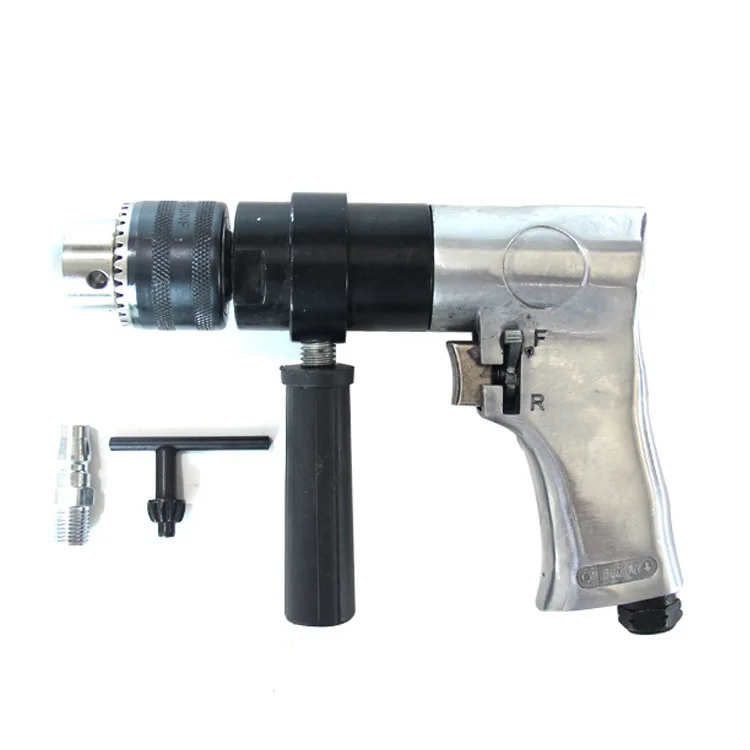 

High Quality 1/2" Pistol Style Keyed Chuck Heavy Duty Reversible Air Drill Portable Hand Held Pneumatic Drill PG-1074