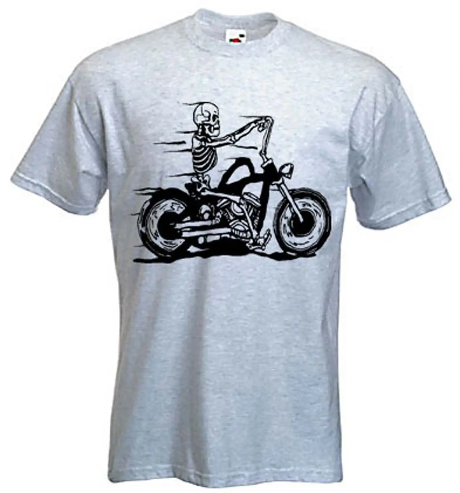 Футболка с изображением скелета райдера велосипедный Чоппер мотоцикл выбор
