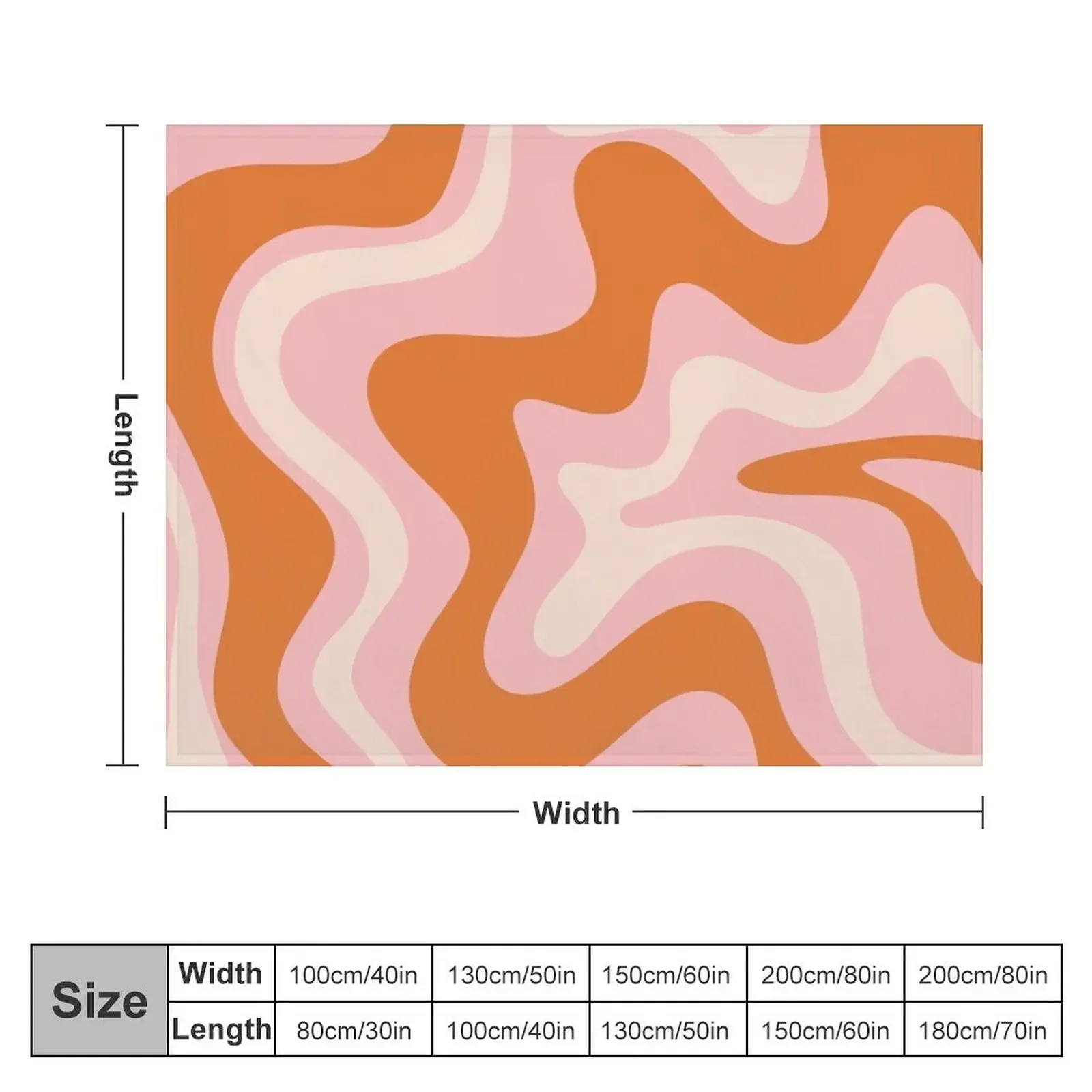 Мягкое летнее одеяло в стиле ретро с абстрактным рисунком