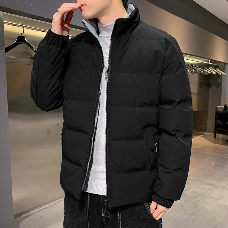 

2022 Winter New Cotton-padded Men Clothing Light Luxury Fashion Men Casual Korean Version Warm Cotton-padded Clothing Boutique