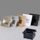 Встраиваемый светодиодный светильник для лестницы 85-265 в, настенное бра для ступенек, прохода, коридора, лампа с теплым и холодным белым, синим свесветильник для подвала