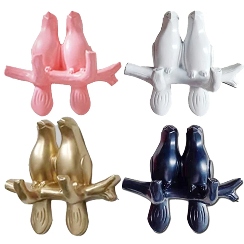 

Resin Hook Wall Decoration Bedroom Door Behind Seamless Coat Hook Key Frame Sticky Hook Home Wall Bird Storage Hook