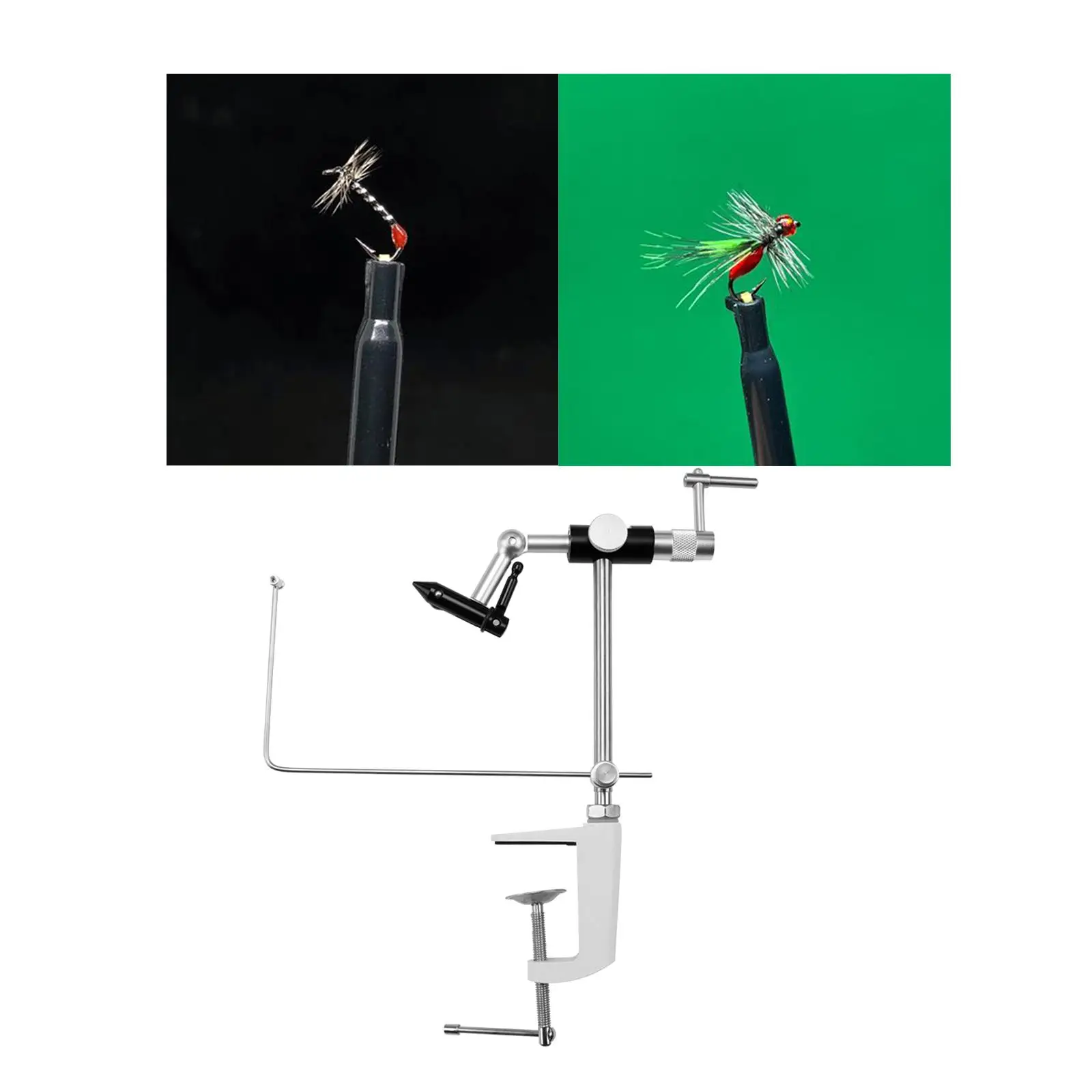 

Fly Tying Vise Flies C Clamp Stable and Straight Flexible Fishing Flies Tieing Tools for Outdoor Fishing Sport Accessories