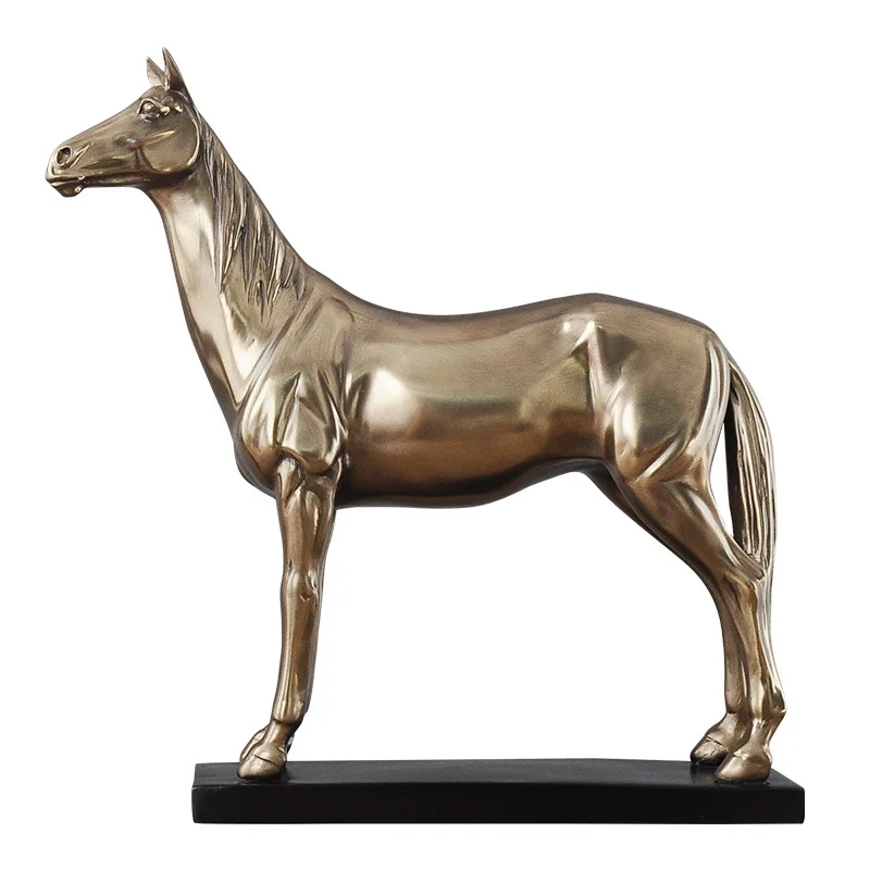 

Статуэтка абстрактного животного из холодной литой меди, статуэтка лошади, бронзовая статуэтка лошади, художественная скульптура из смолы,...