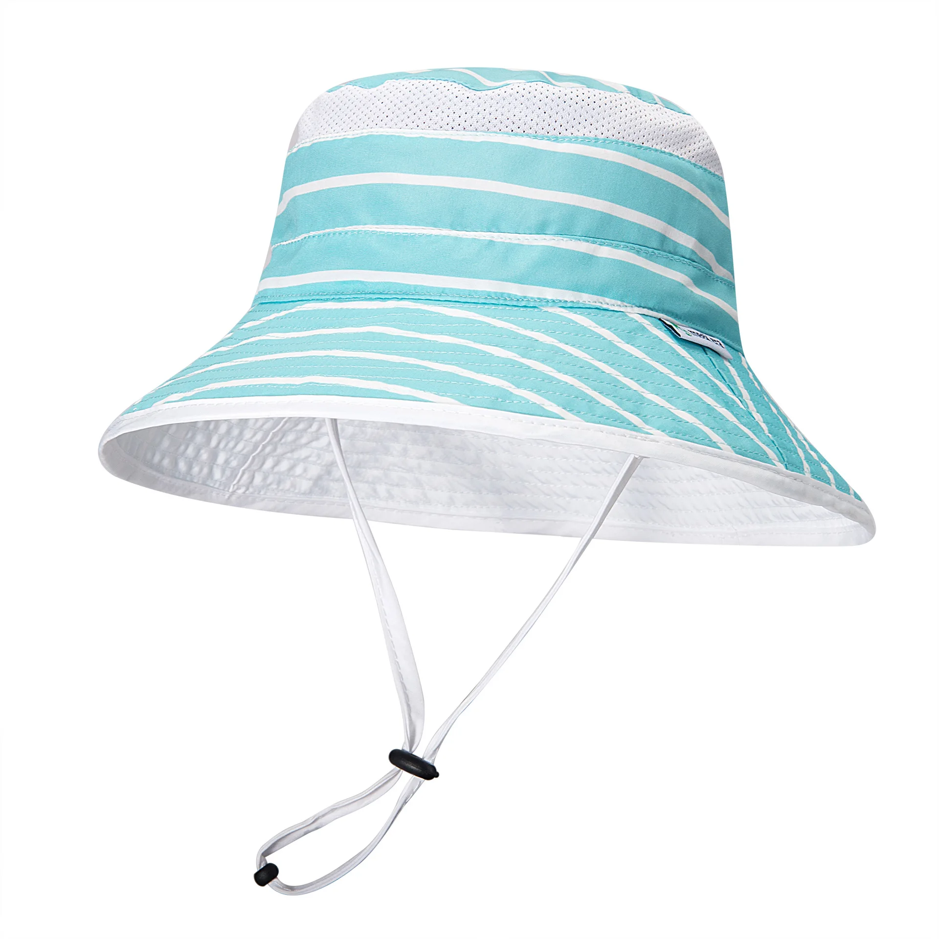 

Baby Sun Hat Summer Children Outdoor Neck Ear Cover Anti UV Protection Boy Girl Kids Unisex Beach Hats Infant Stripe Bucket Cap