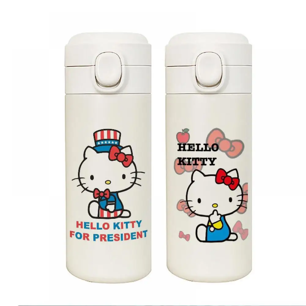 

Термостойкая бутылка Sanriod 350 мл, милые товары Hellokittys 304, Офисная кружка для воды из нержавеющей стали, мультяшная портативная кружка, вакуумна...
