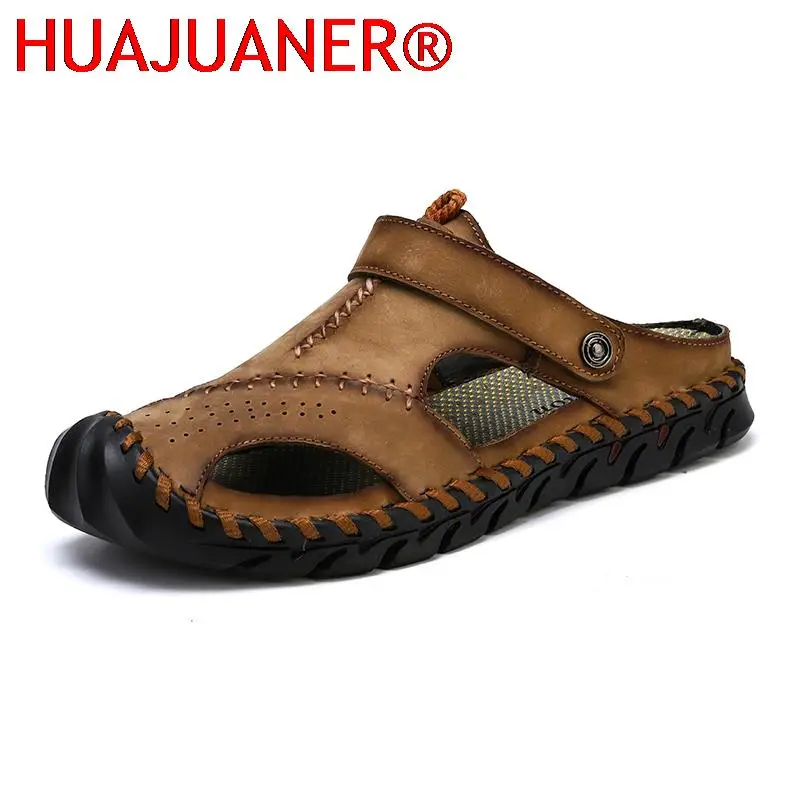 Новые мужские сандалии высокого качества большие размеры 38-48 летние