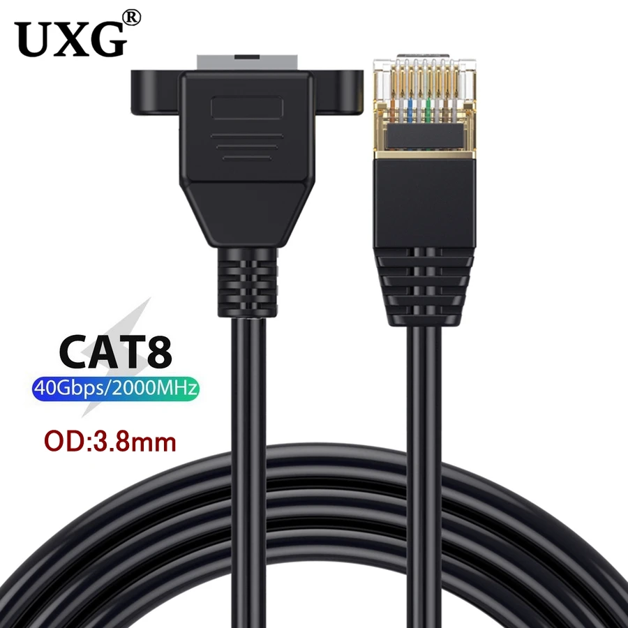 

Кабель-удлинитель Superfine Cat8 Ethernet со штекером RJ45, 40 Гбит/с