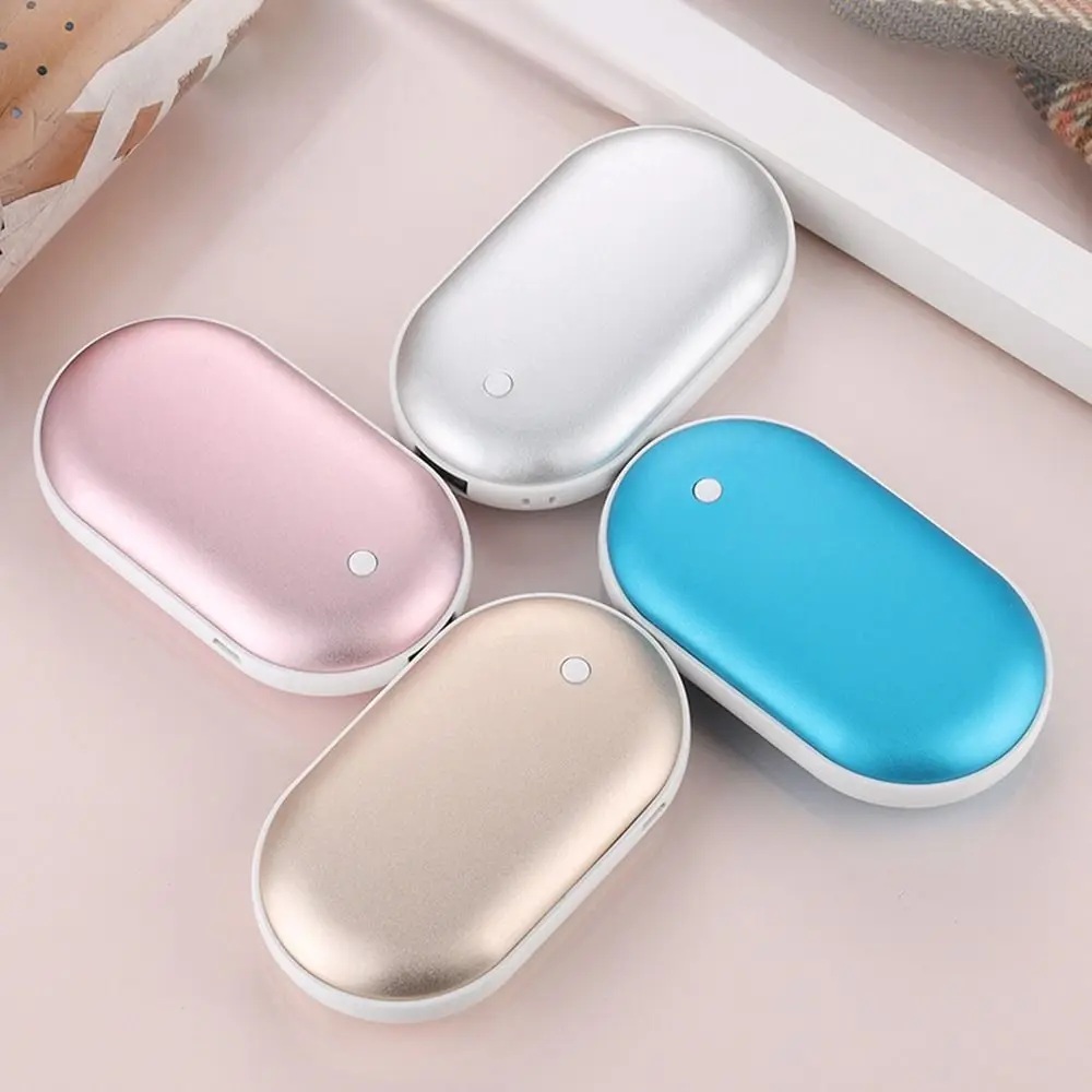 

2 in 1 Portable USB Rechargeable Mini Hand Warmer Pocket Charger Power Power Bank Winter Heater