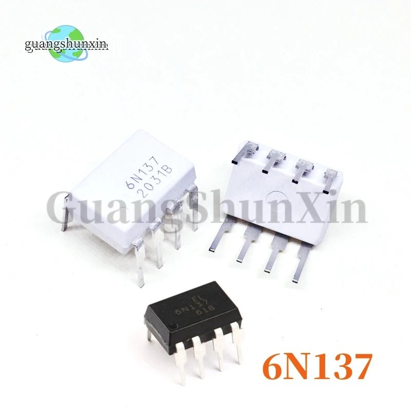 10 шт./лот 6N137 DIP-8 EL6N137 6N137M фотоэлектрическая муфта Оптрон