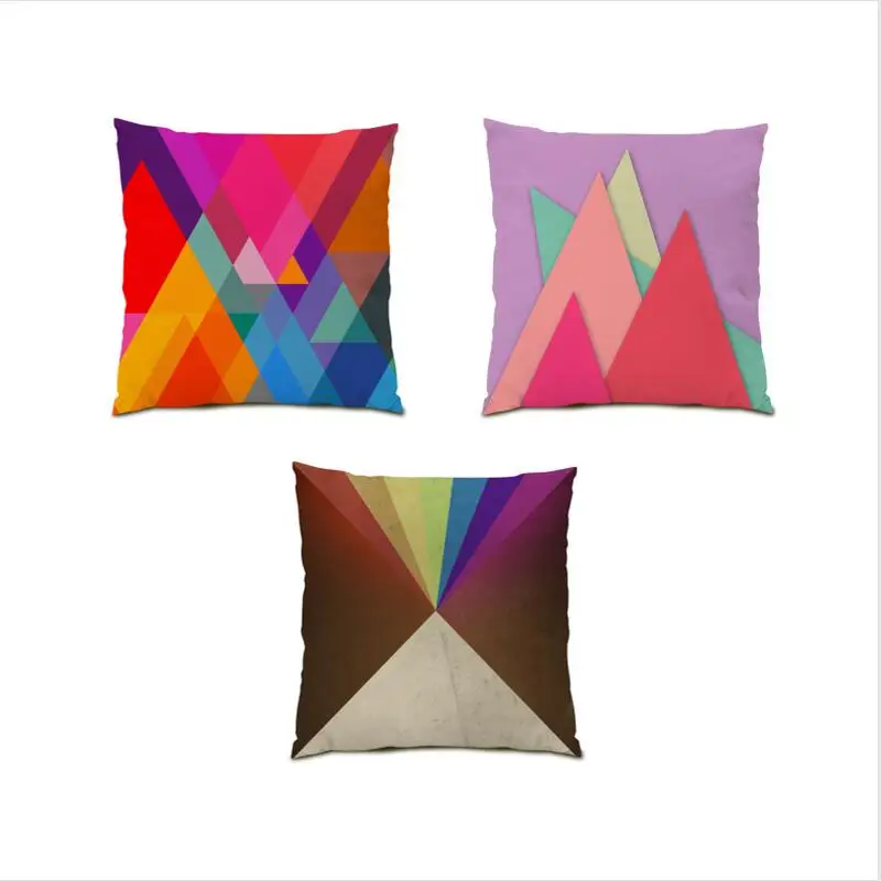

Geometric Living Room Decoration Modern Throw Pillow Covers Sofa Cushion Cover 45x45 Home Decor Color Geometry Velvet Bed E0626