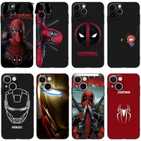 disney ml spiderman thanos man case for iphone 13 pro max iphone 13 mini black silicone soft case cool creative for men soft