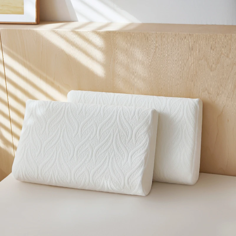 

Защитная хлопковая подушка для шеи с эффектом памяти, однотонная стеганая хлопковая Подушка для спальни, украшение для дома, наволочка, белая съемная