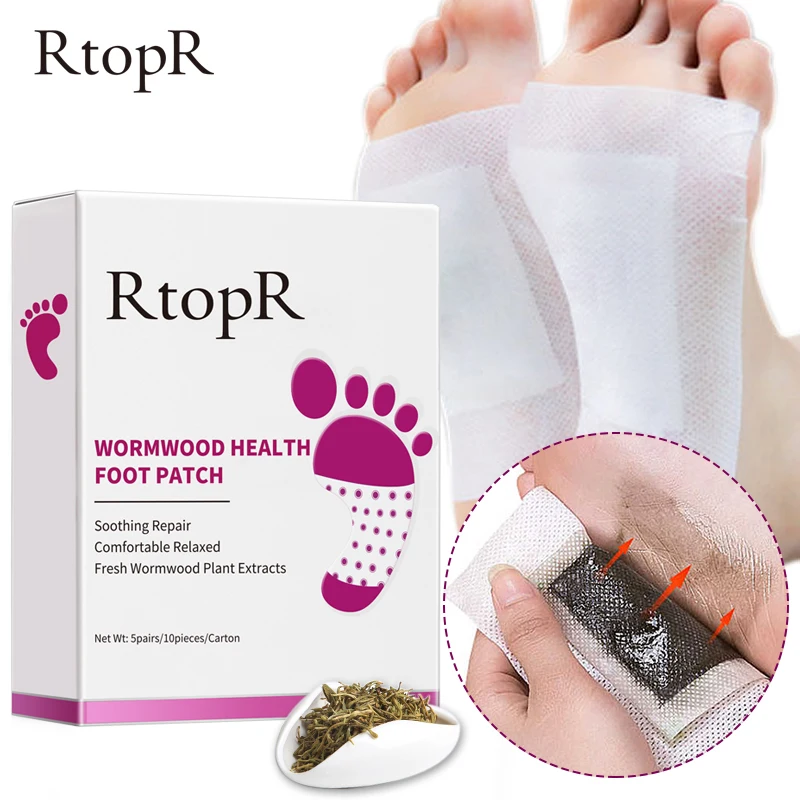 

3/10sets Wormwood Health Body Detox Foot Patch Improve Sleep Quality Organic Detox Beauty Slimming Feet Cleansing Patch