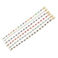 30 styles new fashion enamel evil eye beads charms bracelets 304 stainless steel bracelets for women link chain jewelry1 piece