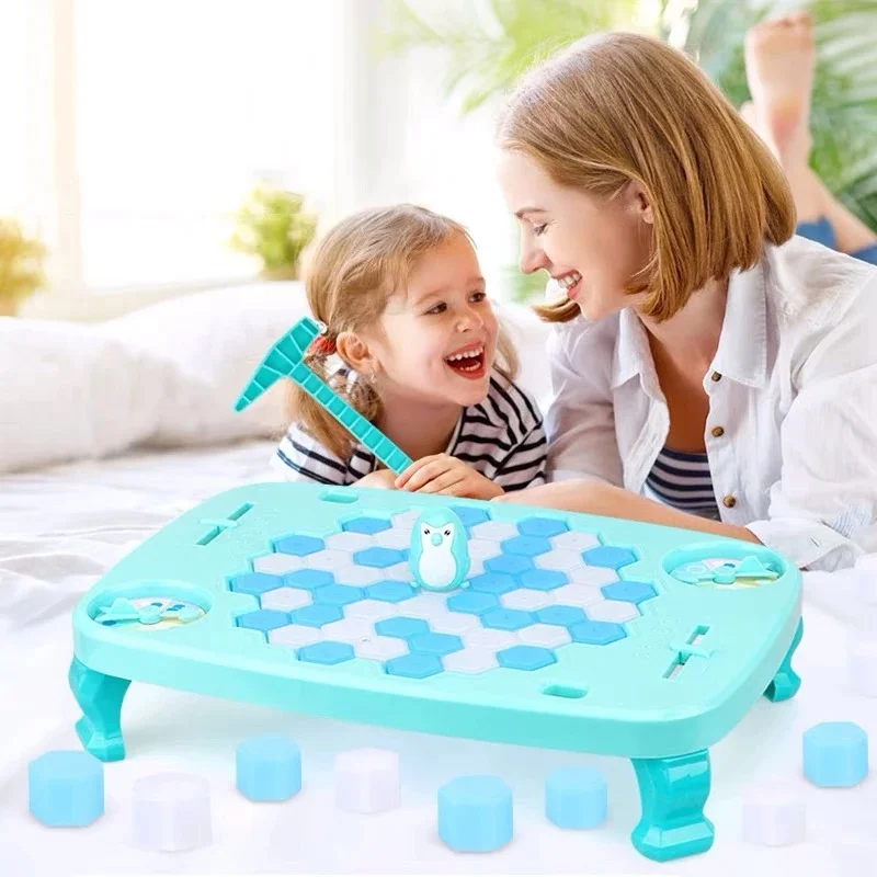 

New Family Desktop Games Penguin Trap Icebreaker Board Game Interactive Adult Kids Table Toy Save Penguins Balance Ice Cubes Toy