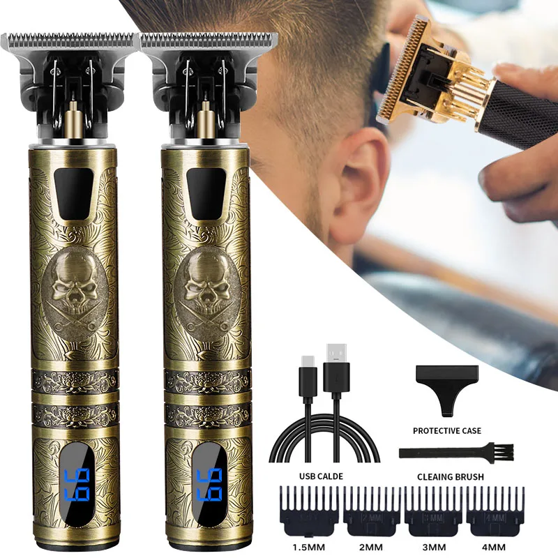 2022 New T9 Electric Hair Clipper Hair Trimmer For Men USB Rechargeable Electric Shaver Beard Barber Adults Hair Cutting Machine