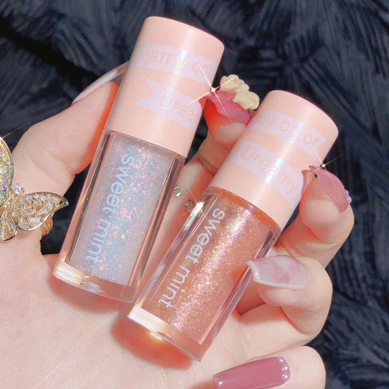 

1PC Shimmer Glitter Shiny Liquid Eyeshadow Metallic Diamond Eye Shadow Pigmented Makeup Highlighter Bronzer Palette Cosmetic