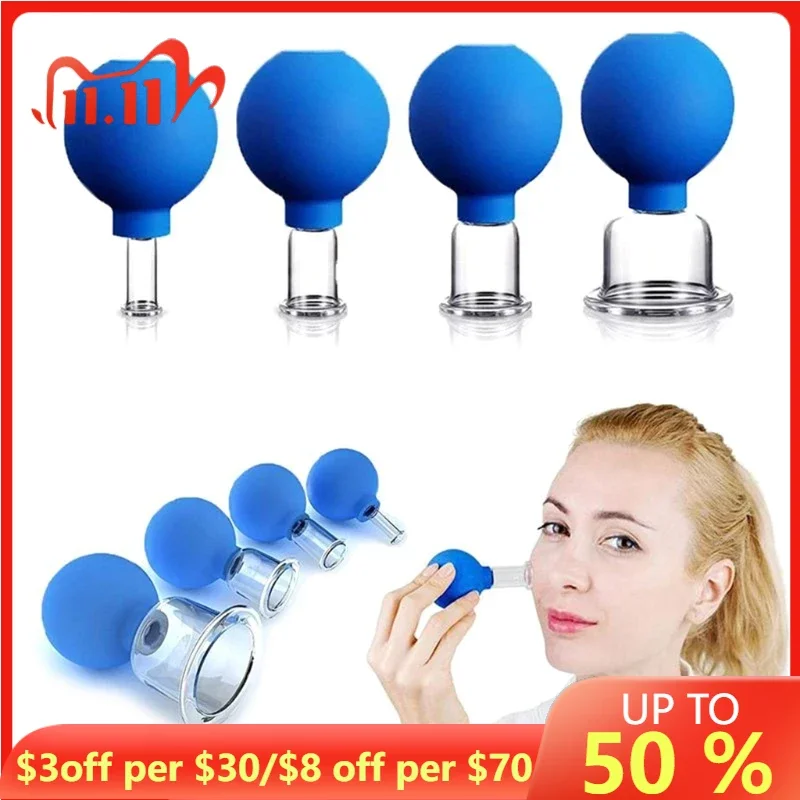 

Vacuum Cup Ball Glass Cup Exclude Moisture Anti Cellulite Massage Chinese Therapy Face Cupping Cans for Skin Care Massager Tool