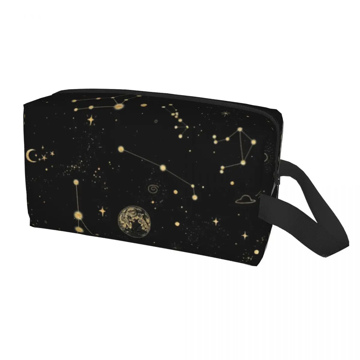 

Custom Into The Galaxy Travel Cosmetic Bag for Women Space Constellation Makeup Toiletry Organizer Lady Beauty Storage Dopp Kit