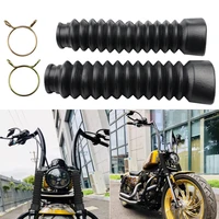 motorcycle front fork shock absorber dust cover 2pcs universal dust proof sleeve protector damping rubber gaiters gators boots