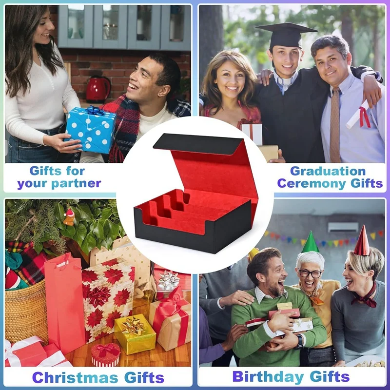 Коробка для хранения карт торговых магнитная застежка верхушка с боковой